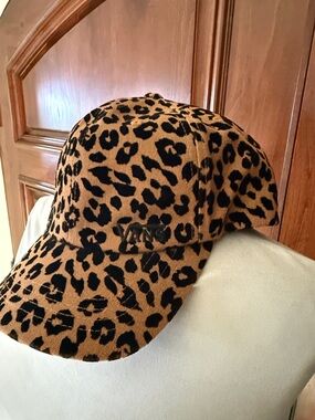 Vans Leopard Print Brown and Black Baseball Cap
